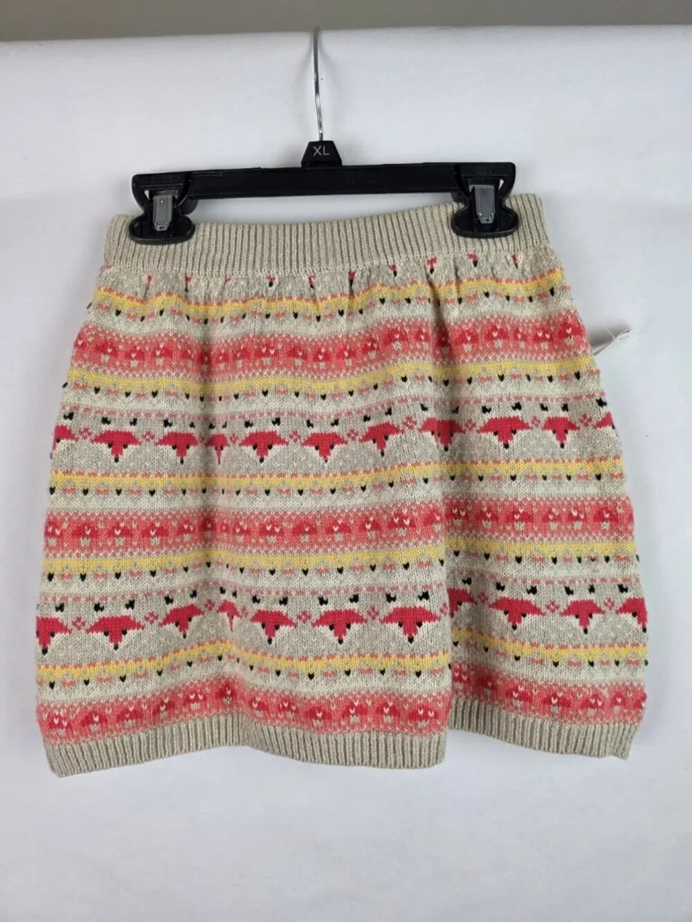 Cynthia Rowley Girl's 3 Piece Outfit Sz Medium 7-8 Gold Sweater Skirt Fox Purse